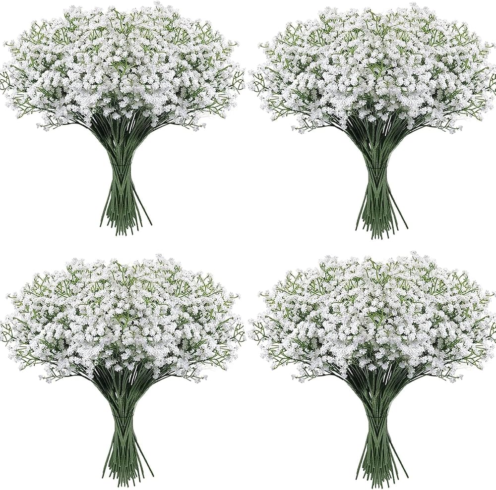 30-Piece Synthetic Child’s Breath Flowers – Actual Contact Gypsophila for Wedding ceremony, Get together, and Dwelling Backyard Décor