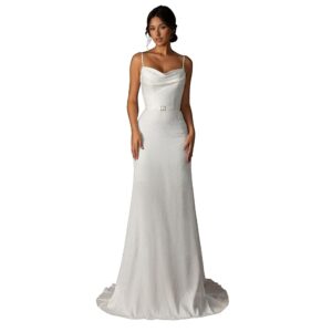 Elegant Halter Strap Wedding ceremony Costume for Brides – Light-weight Jacquard Robe